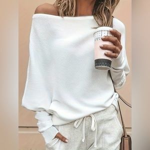 Off-The-Shoulder White Top (Large)